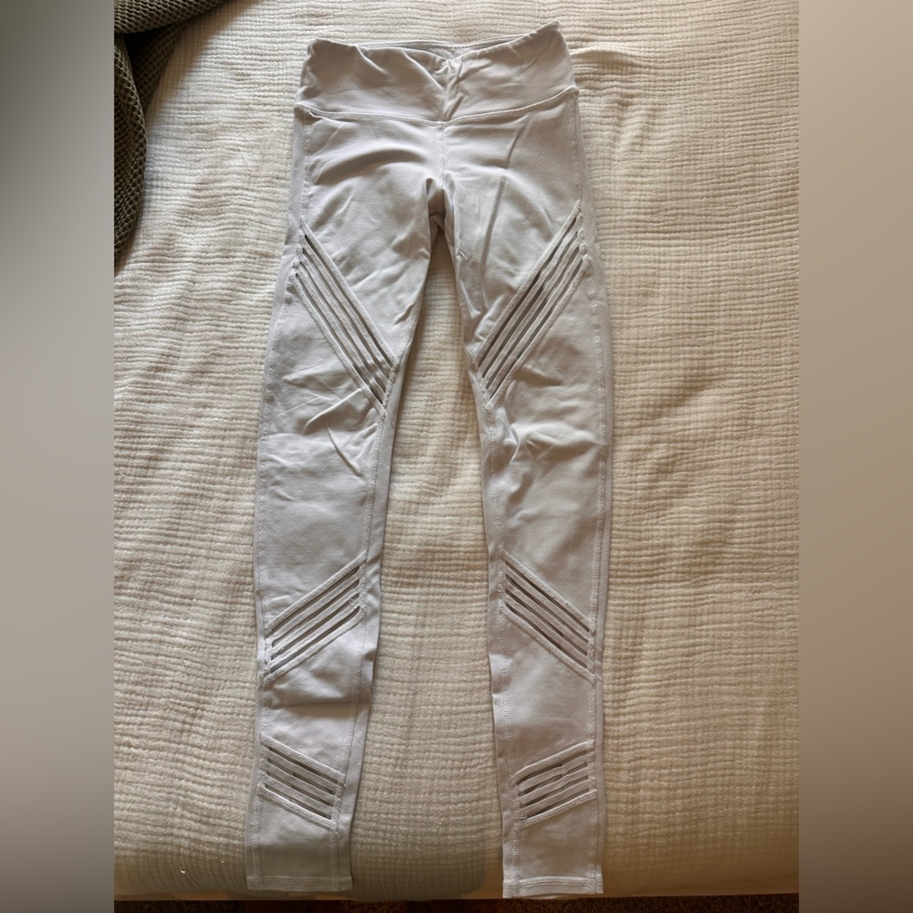 ALO Yoga White Cutout Leggings